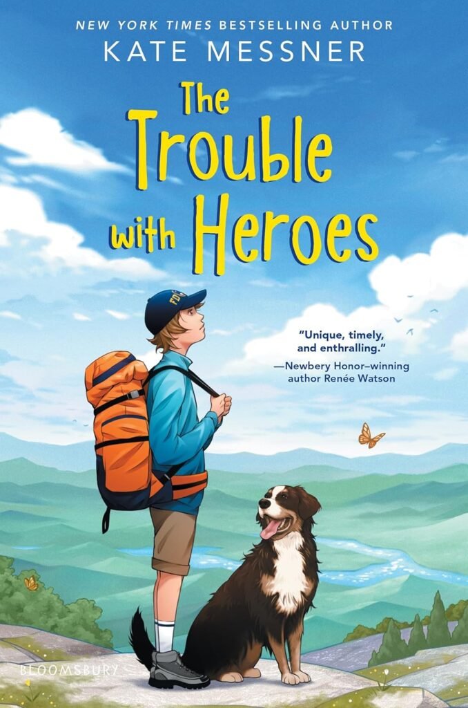 Cover of The Trouble with Heroes novel-in-verse by Kate Messner 