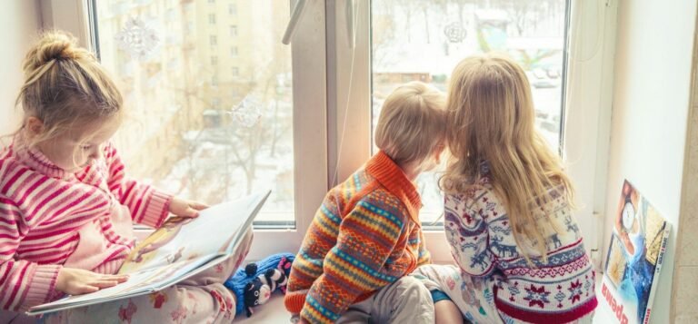 Reading together and sharing stories help families to build strong bonds.