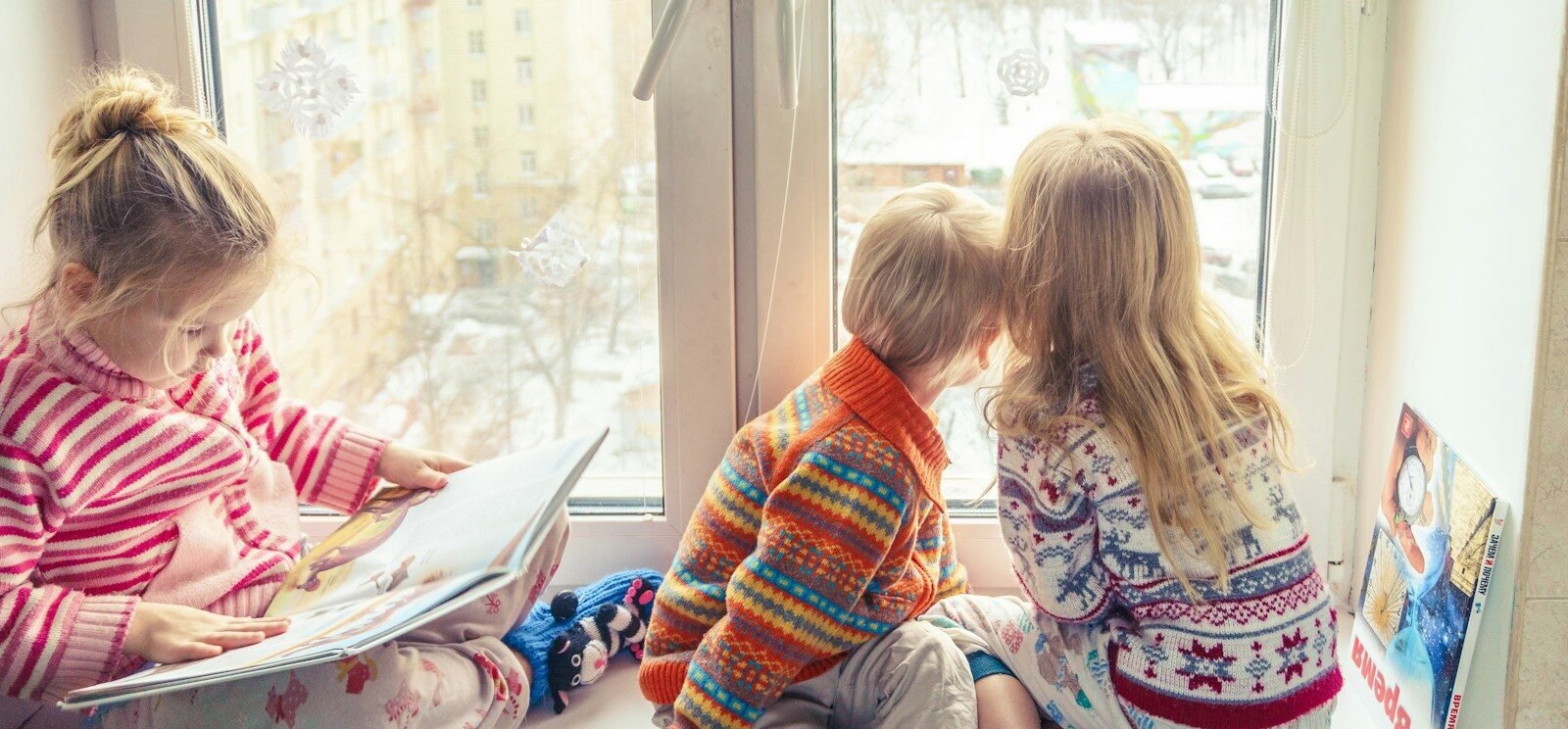 Reading together and sharing stories help families to build strong bonds.